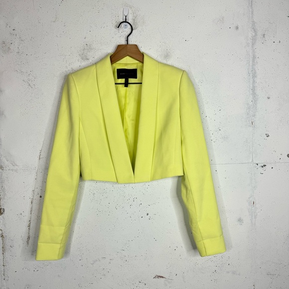 BCBGMAXAZRIA Open Front Crop Clasp Cardigan Blazer Jacket XS - Picture 1 of 10